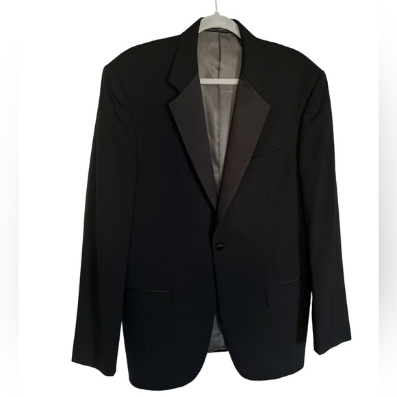 Givenchy Monsieur Black Tuxedo Blazer with Satin Lapel 100% Super Wool 39 - Picture 15 of 15